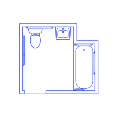 Layouts Bathrooms Full Accessible 2 Wall Icon Svg Vector, Free Vectors File